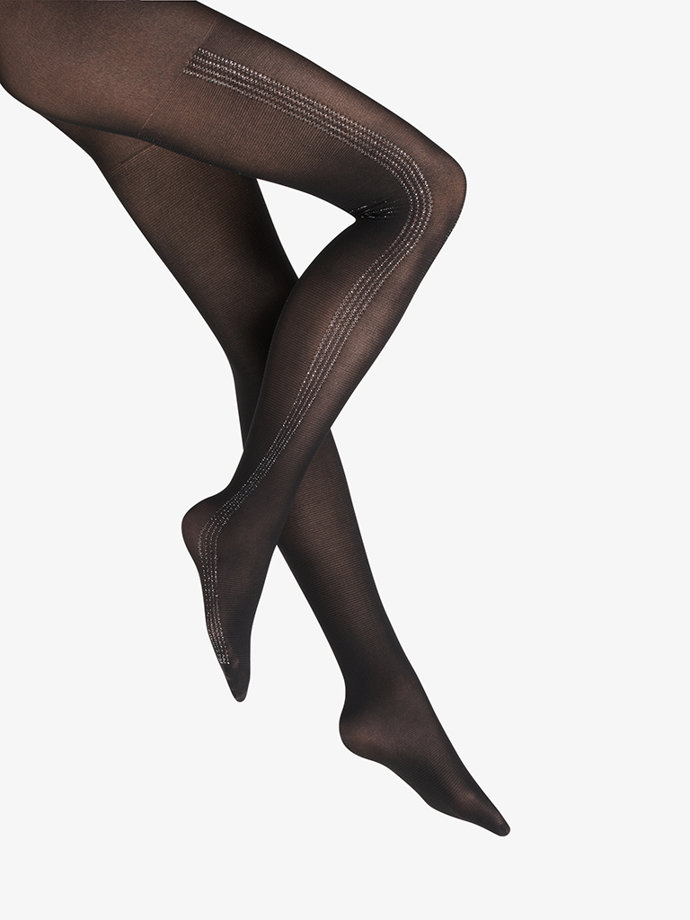 

silver dust tights, Black/silver